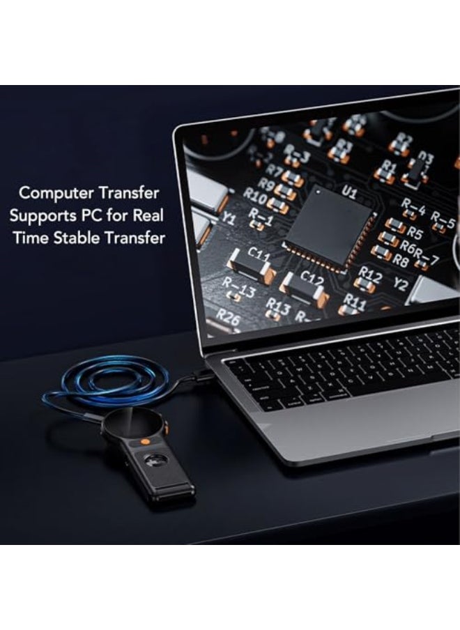 Generic مجهر رقمي محمول من زوميوزي، كاميرا ماكرو رقمية قابلة للطي بمنفذ USB مع 8 مصابيح LED، تكبير 500 مرة، شاشة 2 انش، تركيز تلقائي 1080P و2MP  - Image 5