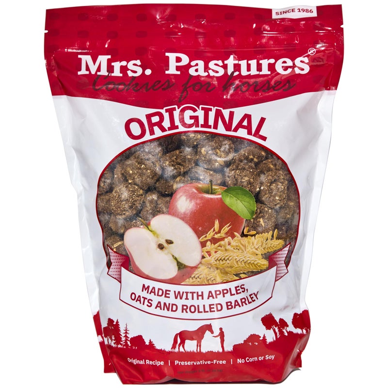 Mrs. Pastures Mrs Pastures Cookies and Treats for Horses - Premium Horse Treats - Made with Apples, Oats, and Rolled Barley - Preservative Free - All Natural Ingredients - No Corn or Soy - Made in USA - (5lb Bag) - Image 1