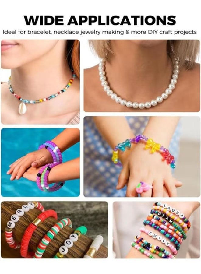 Happy D 100m Beaded Crystal Elastic Line .DIY Handmade Jewelry Accessories.Transparent Elastic Beaded Thread（0.8mm） - Image 4
