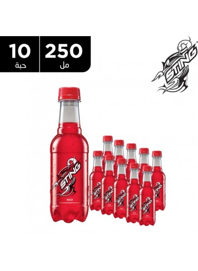 Sting Value Pack: STING Energy Drink - Red Flavor (10 bottles x 250ml) - Image 1