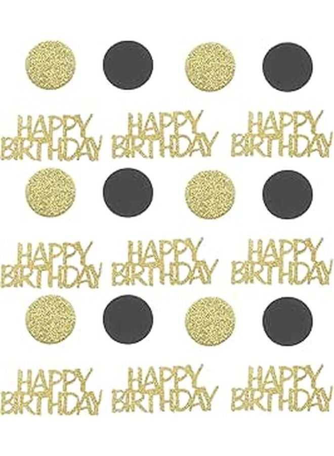 Gold Glitter Confetti Set for Birthday Party Table Decorations and Centerpiece Supplies - Image 1