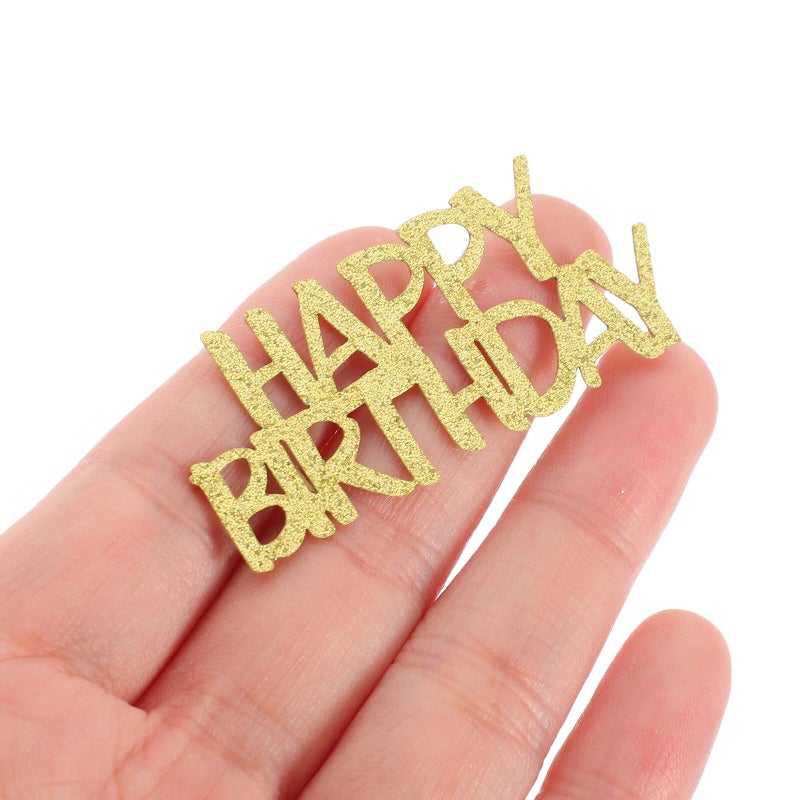 Gold Glitter Confetti Set for Birthday Party Table Decorations and Centerpiece Supplies - Image 5
