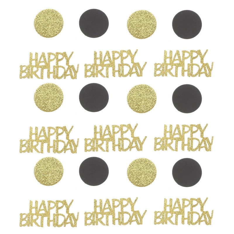 Gold Glitter Confetti Set for Birthday Party Table Decorations and Centerpiece Supplies - Image 2