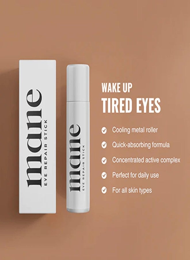 Superior Mane EyeStick Repair for Men | UnderEye Serum Roller for Dark Circles w/Caffeine, Vitamin B3 Peptides & Ceramides | Reduces Puffiness Dark Circles | Anti-Aging Under Eye Stick Dark Circle - Image 2