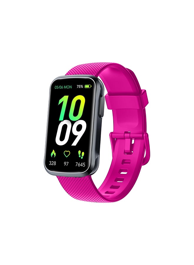 Oukitel V1 Smart Band – 1.47'' TFT Display, IP68 Waterproof, Fitness & Health Tracker, Compatible with Android & Ios Pink  - Image 1