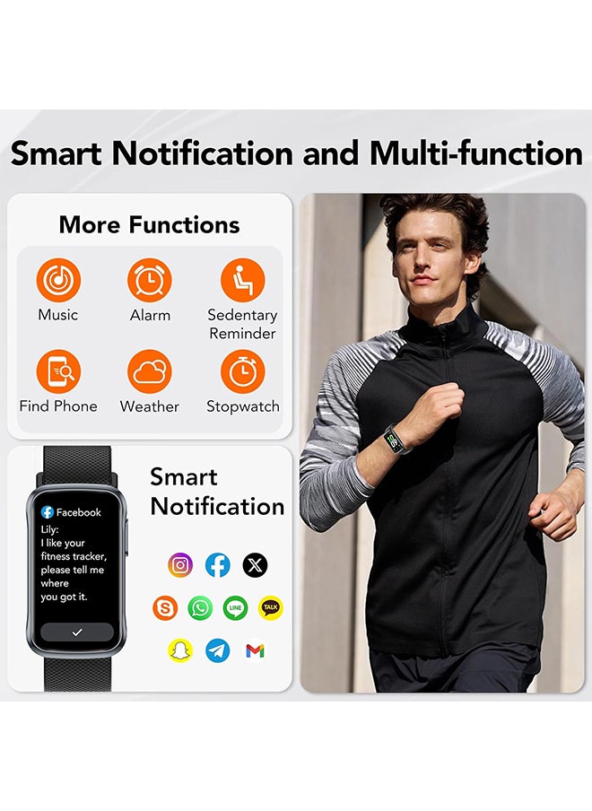 Oukitel V1 Smart Band – 1.47'' TFT Display, IP68 Waterproof, Fitness & Health Tracker, Compatible with Android & Ios Pink  - Image 2