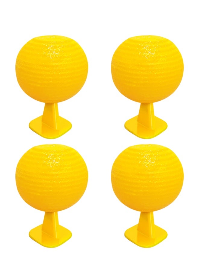 4PCS Fruit Fly Sticky Trap Balls Fungus Gnat Killer Bug Catcher Gnat Trap Insect Traps, 8CM - Image 1