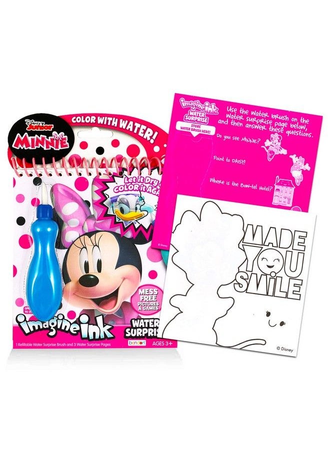 Disney Studios - Disney Princess Paint With Water Super Set For Girls Bundle ~ 3 Deluxe Paint Books With Water Surprise Brushes (Disney Princess Frozen Minnie Mouse) - Image 1