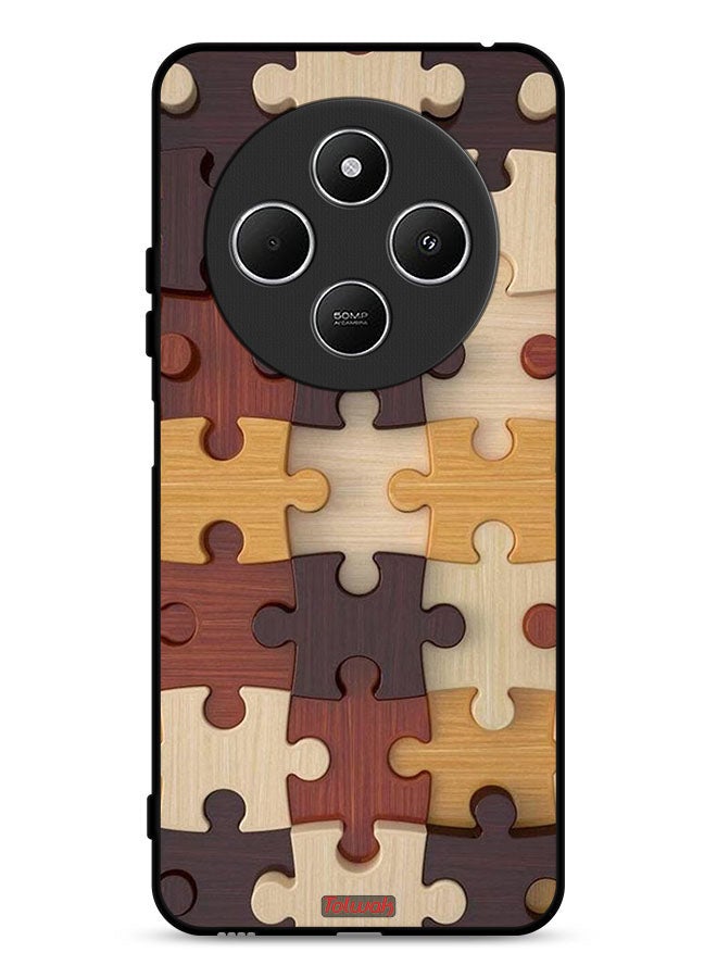 Tolwak Xiaomi Redmi 14C 4G Protective Case Cover Wooden Pattern - Image 1