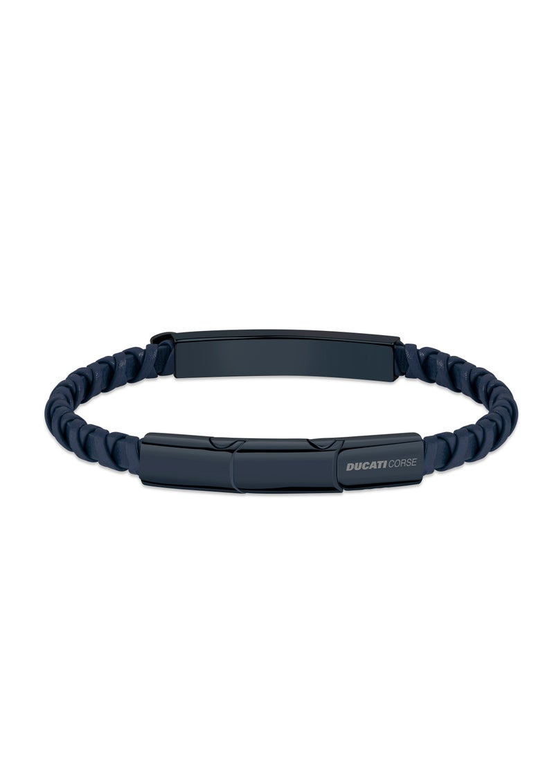 Ducati - Incrocio Blue Leather With Ipblue Bracelet - Image 1