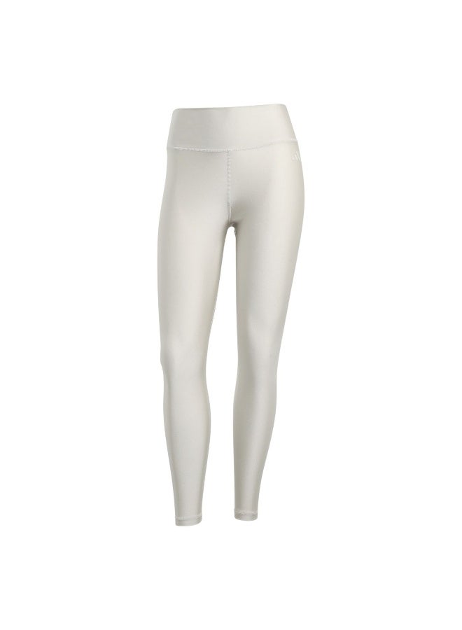 Adidas Opt Ess Shine L Grey Training Tights For Women 2XS  - Image 1