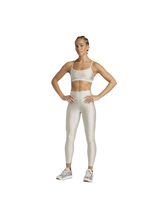 Adidas Opt Ess Shine L Grey Training Tights For Women 2XS  - Image 5
