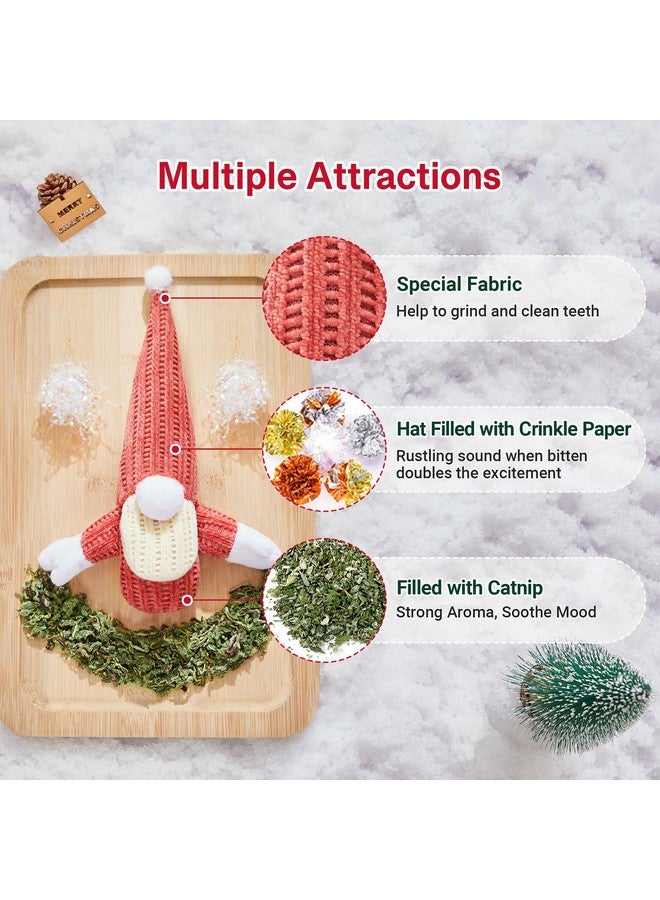 Potaroma Cat Toys 3 Pcs Catnip Crinkle Sound Santa Claus, Soft Durable Teething Material, Interactive Cat Kicker for Indoor Kitten Exercise 8.5 Inches for All Breeds - Image 2