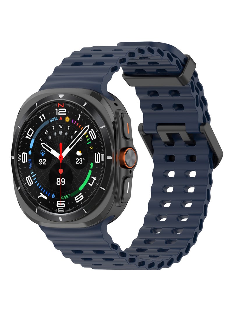 3 Pack Samsung Galaxy Watch Ultra 2025 47mm Soft Silicone Replacement Strap - High Quality, Lightweight, Stylish  Durable - Easy Installation - Replacement Strap for Samsung Galaxy Watch Ultra 2025 47mm - Image 4