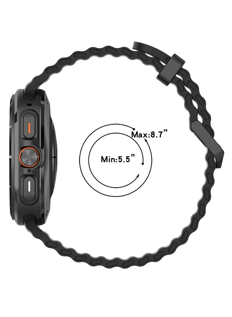 3 Pack Samsung Galaxy Watch Ultra 2025 47mm Soft Silicone Replacement Strap - High Quality, Lightweight, Stylish  Durable - Easy Installation - Replacement Strap for Samsung Galaxy Watch Ultra 2025 47mm - Image 5
