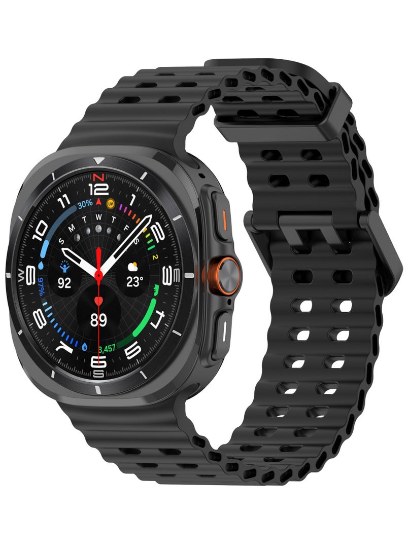 3 Pack Samsung Galaxy Watch Ultra 2025 47mm Soft Silicone Replacement Strap - High Quality, Lightweight, Stylish  Durable - Easy Installation - Replacement Strap for Samsung Galaxy Watch Ultra 2025 47mm - Image 3