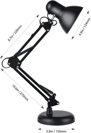 Desk Lamp with LED Bulb and Clip, Metal Frame, Adjustable Position, for Home ... - view 4