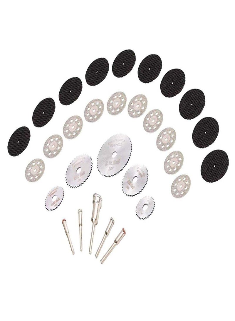 DIY Crafts DIY Crafts CTDIYHI23416 Abrasive Cutting Diamond Cutting Disc Cutting Sheet Circular Saw Blade Woodworking for Dremel Mini Drill Power  - Image 1