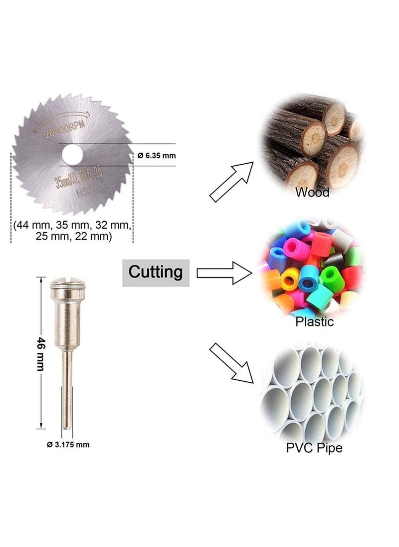 DIY Crafts DIY Crafts CTDIYHI23416 Abrasive Cutting Diamond Cutting Disc Cutting Sheet Circular Saw Blade Woodworking for Dremel Mini Drill Power  - Image 4