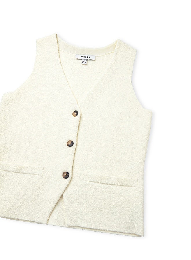 Ipekyol Buttoned Knit Waistcoat  - Image 3
