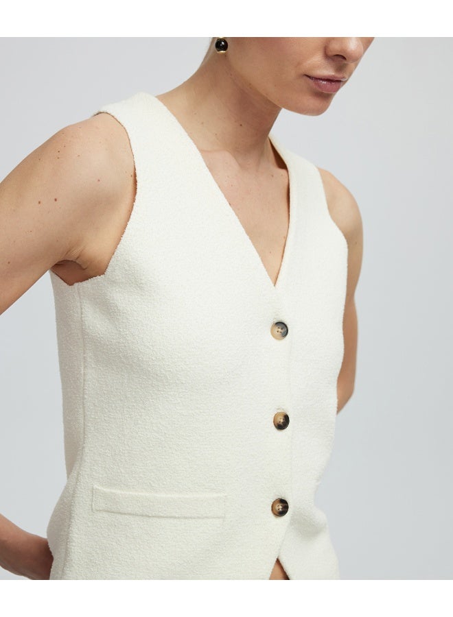 Ipekyol Buttoned Knit Waistcoat  - Image 4
