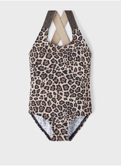 Kids Leopard Print Swimsuit