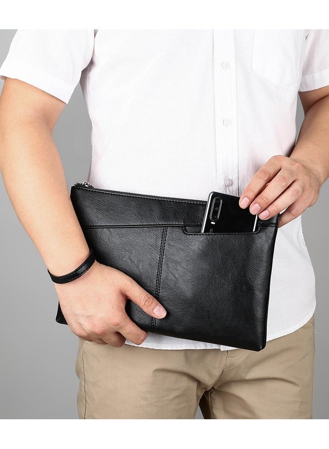 Stylish simple large capacity men's handheld bag, suitable for business and leisure - Image 2