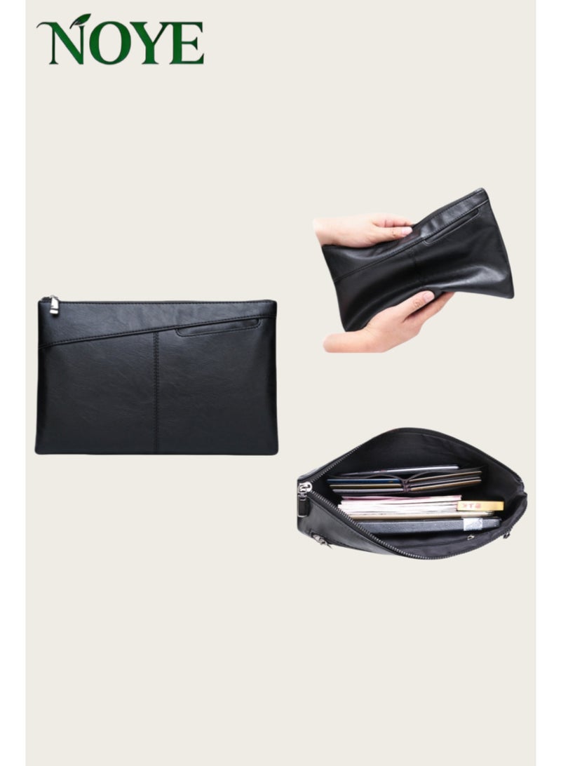 Stylish simple large capacity men's handheld bag, suitable for business and leisure - Image 1