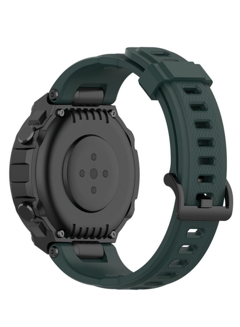 Replacement Silicone Watch Band For Huami Amazfit T Rex and T Rex Pro Strap Durable Soft Comfortable Sport Wristband Compatible with Amazfit T Rex Series Smartwatch - Image 3