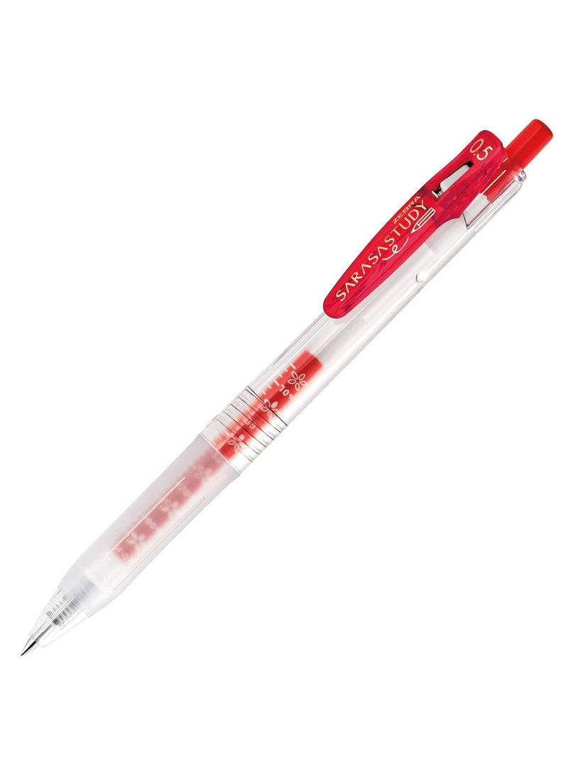 Zebra Technologies gel ball pen Sarasa study 0.5 Red10 - Image 1