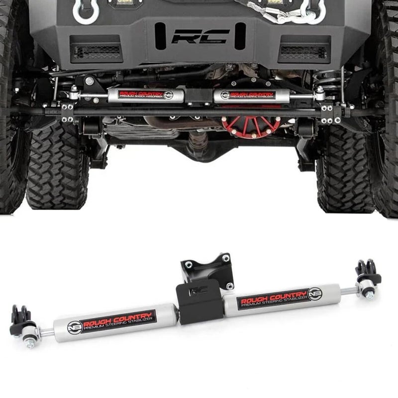 Rough Country N3 Dual Steering Stabilizer for 0718 Jeep Wrangler JK 8734930