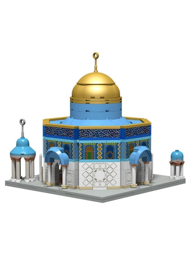 takva TAKVA DEENBLOCKS Dome of The Rock Building Muslim Blocks, Al Aqsa, Kaaba Bricks, Masjid, Ramadan Gift, Toy, Hajj Gift, Islamic Educational Game for Adults/Families/Kids/Children  - Image 1