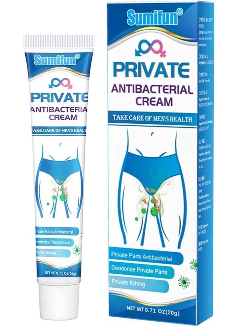 Sumifun Antibacterial Cream for Skin Itching Relief | Private Area Care & Antifungal Support | Soothing Itch Relief & Hygiene Protection | Daily Skin Care Treatment | 20g - Image 1