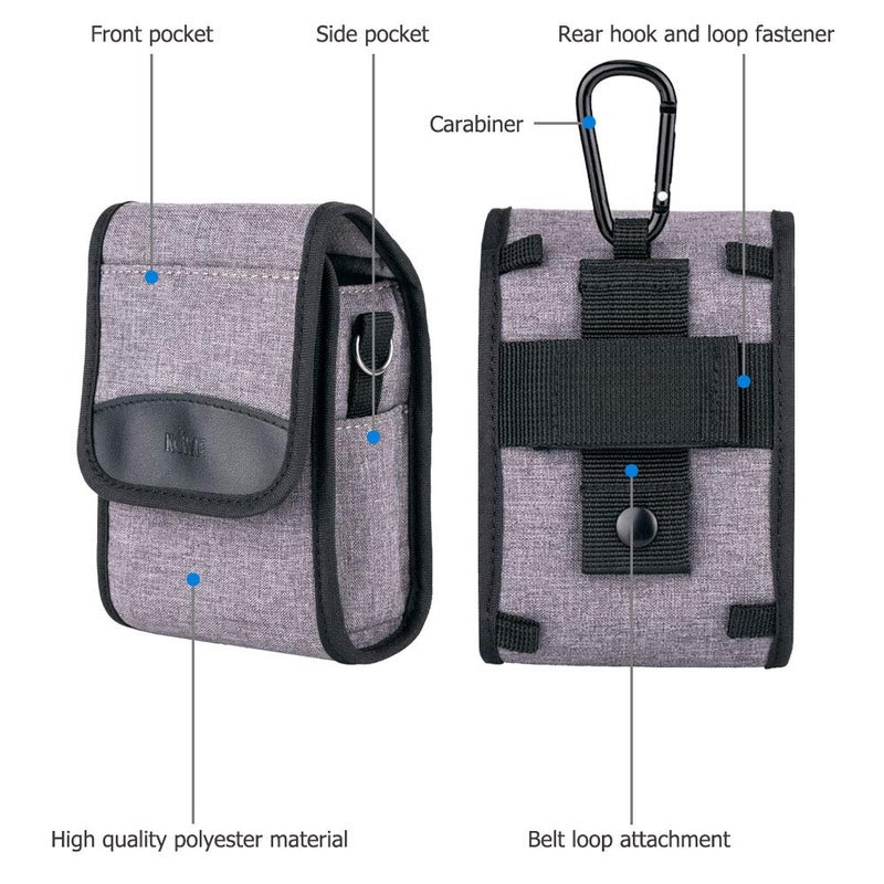 Kiorafoto Compact Camera Pouch Case for Lumix ZS99 Sony ZV-1II ZV-1F ZV1 RX100VII RX100VI RX100VA RX100V RX100IV III II Canon G7XIII II G9XII Ricoh GR IV GRIII HDF GRIIIx HDF GR IIIx Olympus TG-7 TG-6 - Image 4