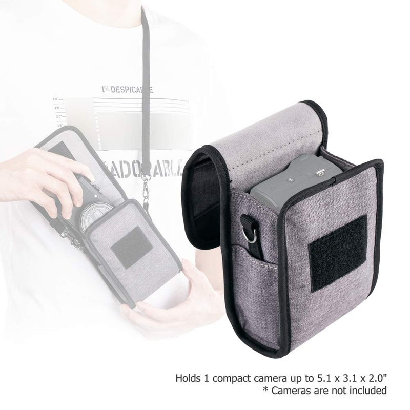 Kiorafoto Compact Camera Pouch Case for Lumix ZS99 Sony ZV-1II ZV-1F ZV1 RX100VII RX100VI RX100VA RX100V RX100IV III II Canon G7XIII II G9XII Ricoh GR IV GRIII HDF GRIIIx HDF GR IIIx Olympus TG-7 TG-6 - Image 2