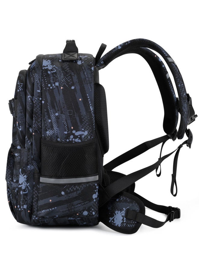 Edison Primary School Backpack Spine Protection Load Reduction Anti-drop Large Capacity Reflective Bag L39-1 For Grades 1-3-6 - Image 4