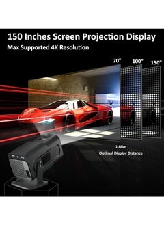 ELTRAZONE Mini Portable Smart Projector HY320 – Native 1080P Full HD, Max 4K Supported, WiFi 6, Bluetooth 5.0, Auto Keystone Correction, Android 11.0, 180° Rotation – Compact & Versatile Projector for Home & Travel  - Image 3