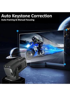 ELTRAZONE Mini Portable Smart Projector HY320 – Native 1080P Full HD, Max 4K Supported, WiFi 6, Bluetooth 5.0, Auto Keystone Correction, Android 11.0, 180° Rotation – Compact & Versatile Projector for Home & Travel  - Image 4
