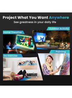 ELTRAZONE Mini Portable Smart Projector HY320 – Native 1080P Full HD, Max 4K Supported, WiFi 6, Bluetooth 5.0, Auto Keystone Correction, Android 11.0, 180° Rotation – Compact & Versatile Projector for Home & Travel  - Image 5