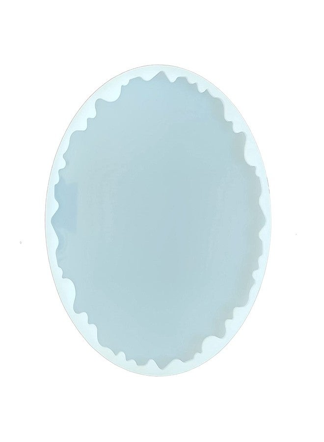SNOOGG Silicone Epoxy Resin Molds, 1 Pcs 10 inches Large Uneven Geode Agate Molud (6 Inch) - Image 1