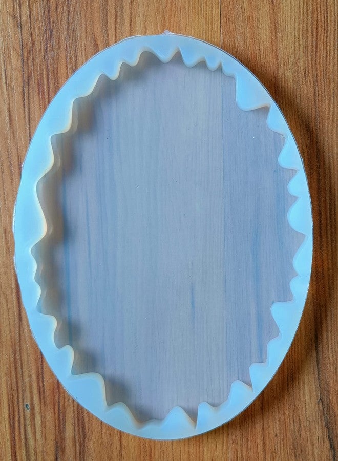 SNOOGG Silicone Epoxy Resin Molds, 1 Pcs 10 inches Large Uneven Geode Agate Molud (6 Inch) - Image 3