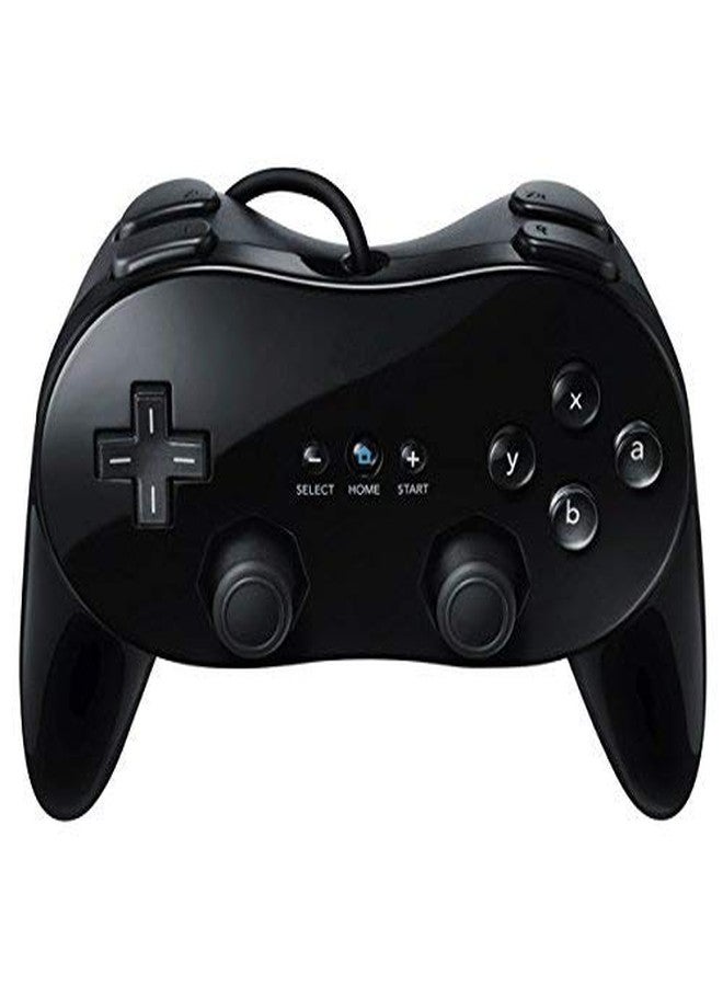 OSTENT Wired Classic Controller Pro Compatible for Nintendo Wii Remote Console Video Game Color Black - Image 1