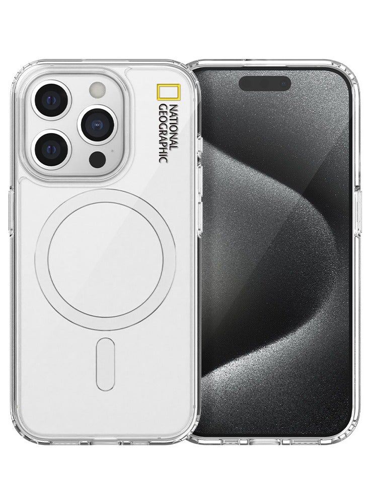 National Geographic Magsafe Clear Case iPhone 15 Pro - Transparent - Image 1