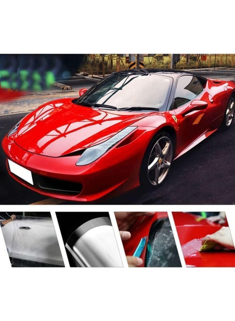 واضح فينيل واقي لف الحرس فيلم , واضح لامع الطلاء حماية فيلم السائبة , شفاف ذاتي لاصق فيلم لف لفة بدون فقاعة للموتو , - Image 5