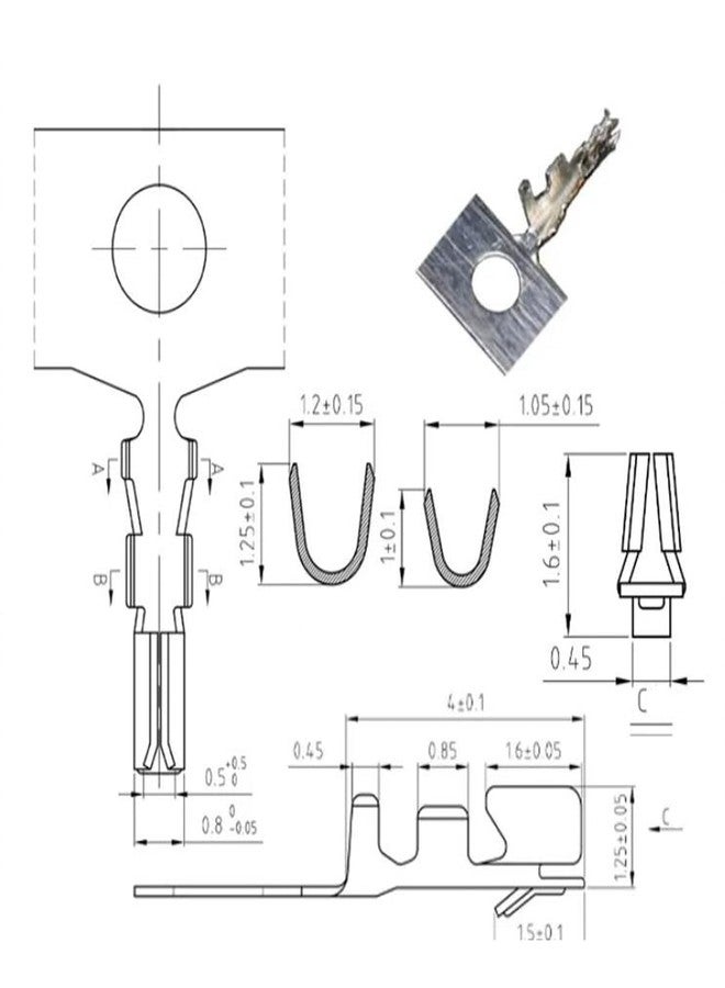 Teansic 495Pcs JST SH 1.0mm Connector Kit,2/3/4/5/6/7/8/9/10 Pin Housing Connectors,1.0mm Pitch JST Adapter,SH 1.0mm Plug Terminal for Racing Cars、Drones - Image 4
