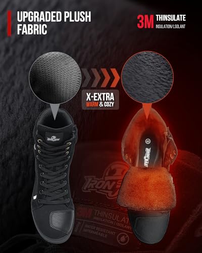 BORLENI Winter Motorcycle Boots Street Riding Shoes AntiSlip Outdoor Trekking Hike Work Shoes for Men - Image 3