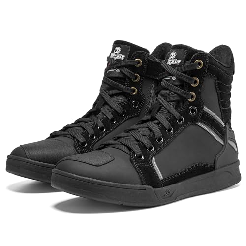 BORLENI Winter Motorcycle Boots Street Riding Shoes AntiSlip Outdoor Trekking Hike Work Shoes for Men - Image 1