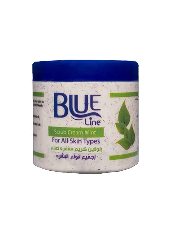 BLUE LINE Face Scrub Cream Mint 300gm - Image 1