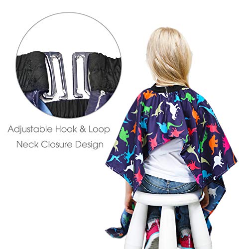 PASHOP Kids Haircut Cape, Dinosaur Waterproof Hair Cutting Cape Boys Barber Haircut Apron for Kids - Image 5