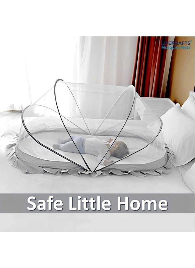 Foldable Baby Mosquito Net, Bottomless Net For Infants, For Safe & Easy Use | Ensures Your Baby'S Safe Sleep 135 X 65 X 65Cms, For Babies & Toddlers (0 To 24 Months) - Grey - pzsku/ZADEC2A0858DEBFCDDA43Z/45/_/1733730384/27a1b700-a57d-4789-b174-10d28ebd169c